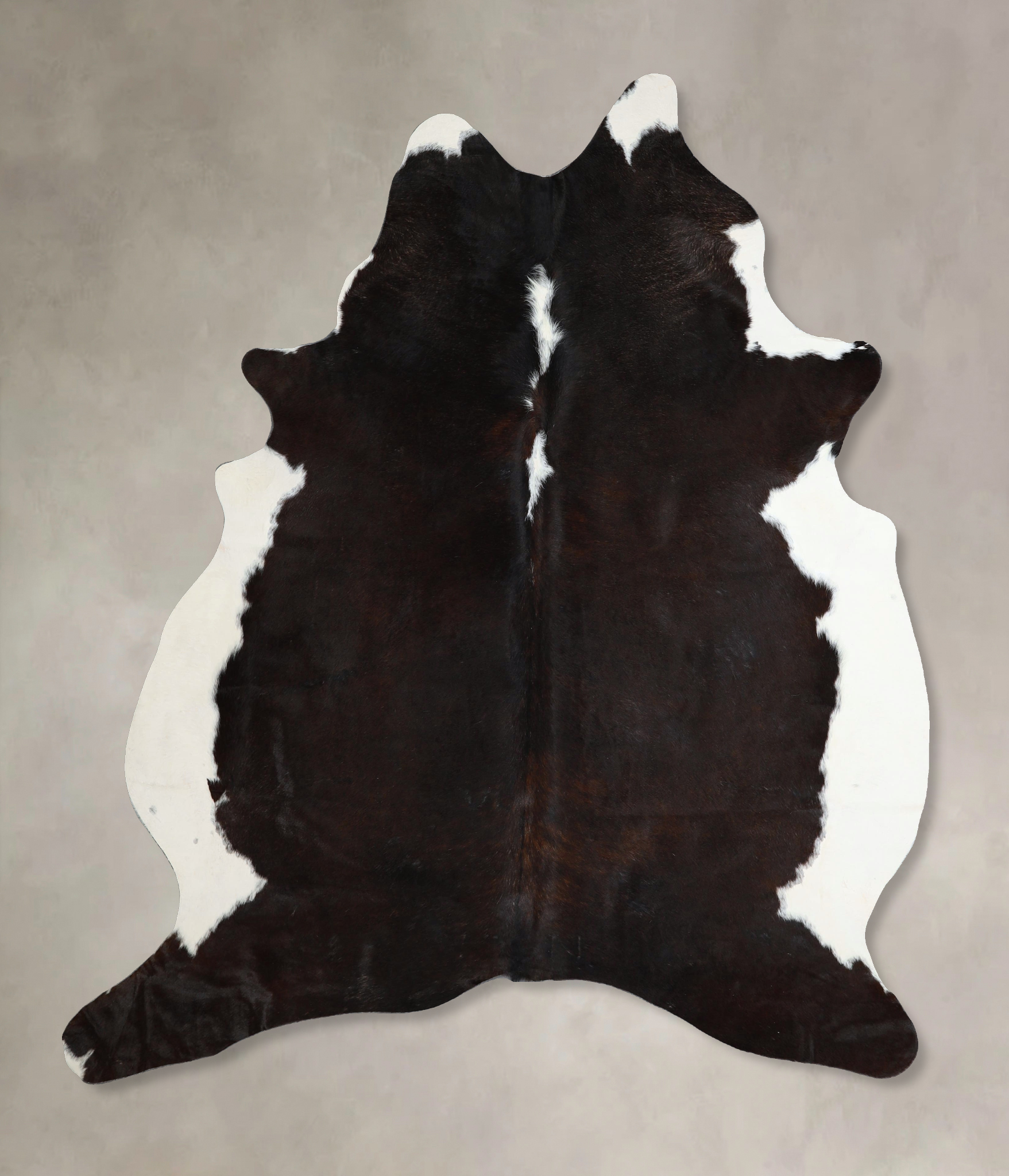 Chocolate and White Cowhide Rug #A44043