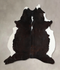 Chocolate and White X-Large Brazilian Cowhide Rug 7'4