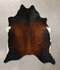 Chocolate and White X-Large Brazilian Cowhide Rug 6'11