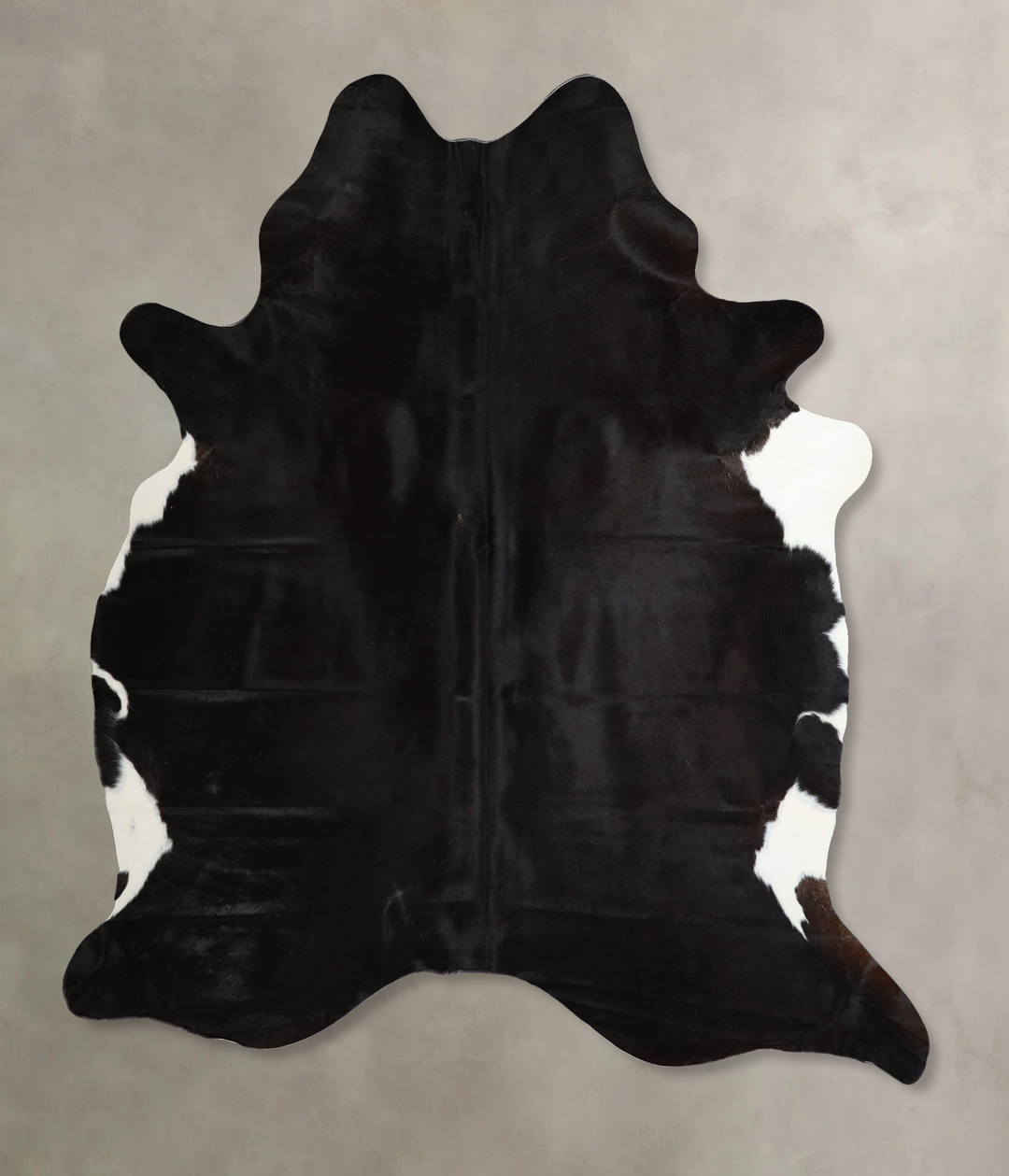 Black and White X-Large Brazilian Cowhide Rug 7'2"H x 5'10"W #A44048 b