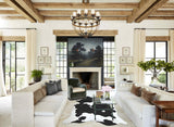 Black and White XX-Large Brazilian Cowhide Rug 8'0"H x 6'7"W #A44059 by Hudson Hides