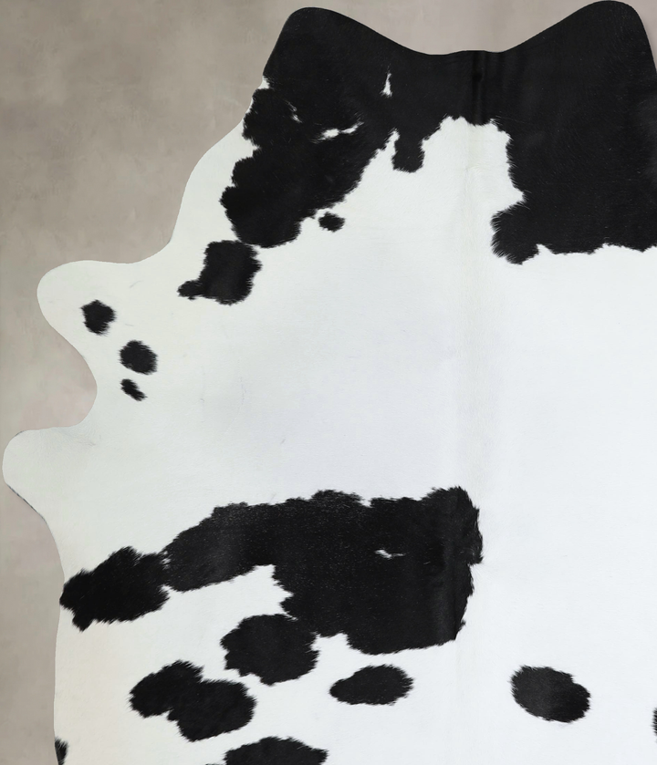 Black and White X-Large Brazilian Cowhide Rug 7'9"H x 5'10"W #A44060 by Hudson Hides