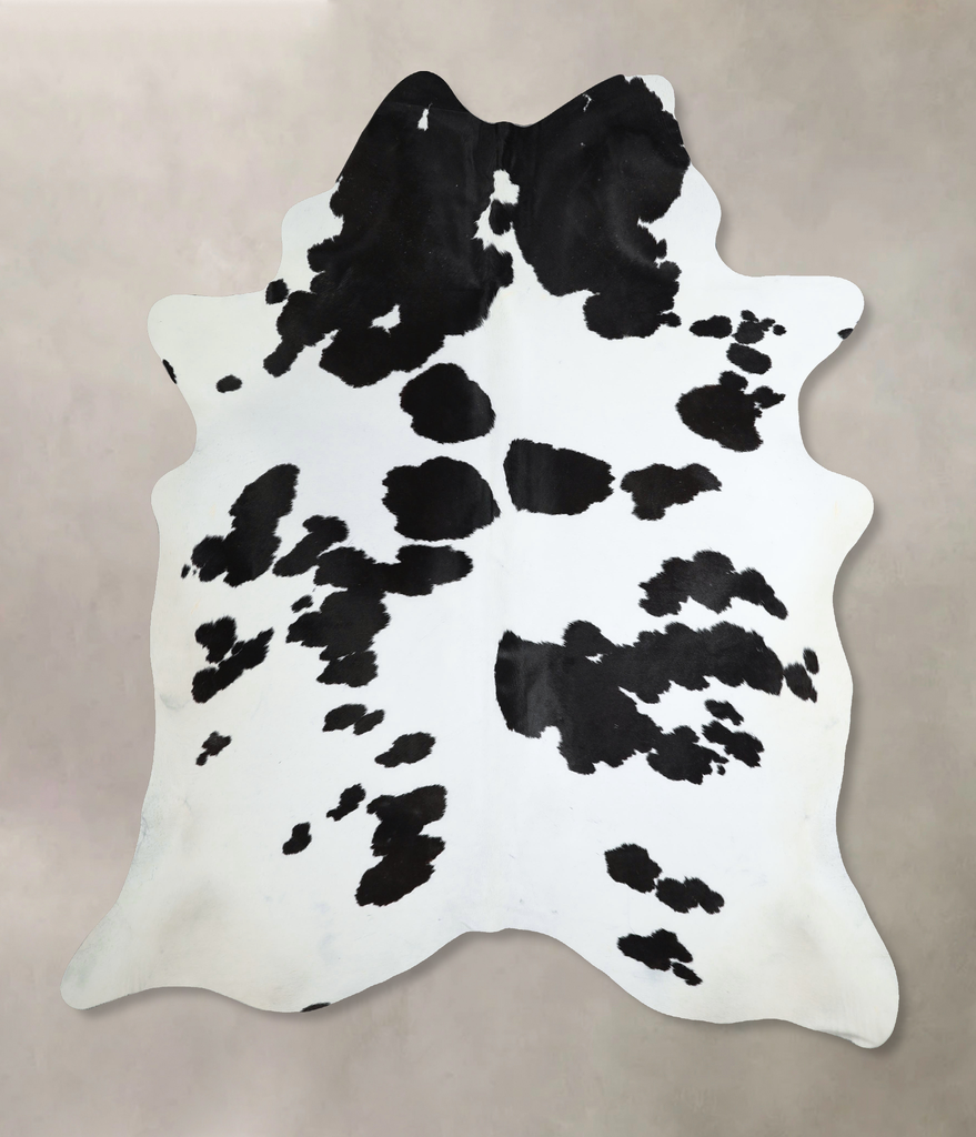 Black and White X-Large Brazilian Cowhide Rug 7'9"H x 6'4"W #A44061 by Hudson Hides