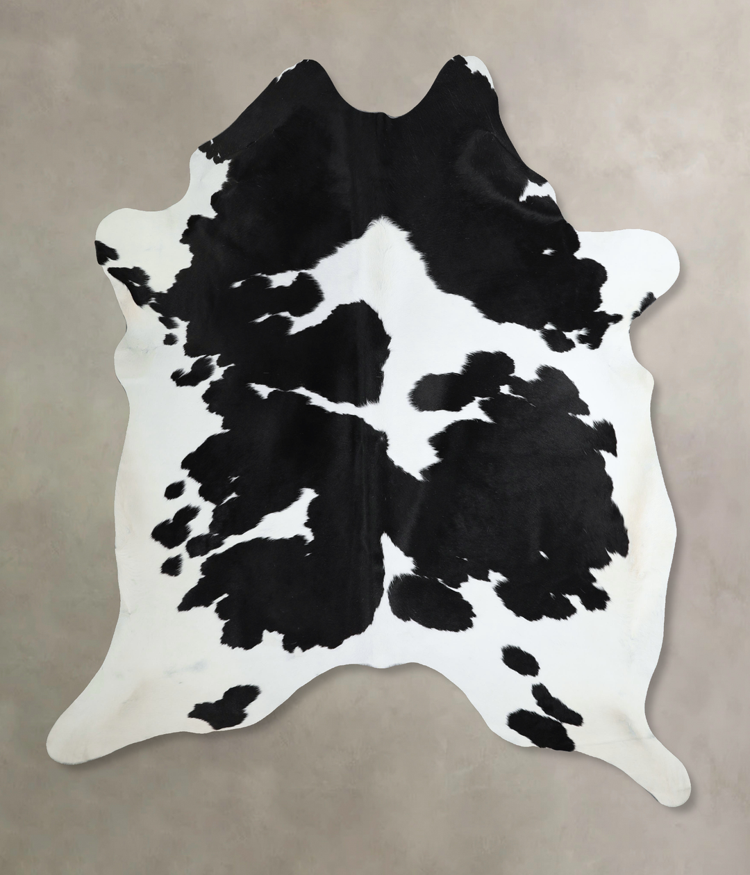 Black and White X-Large Brazilian Cowhide Rug 7'9"H x 6'2"W #A44062 by