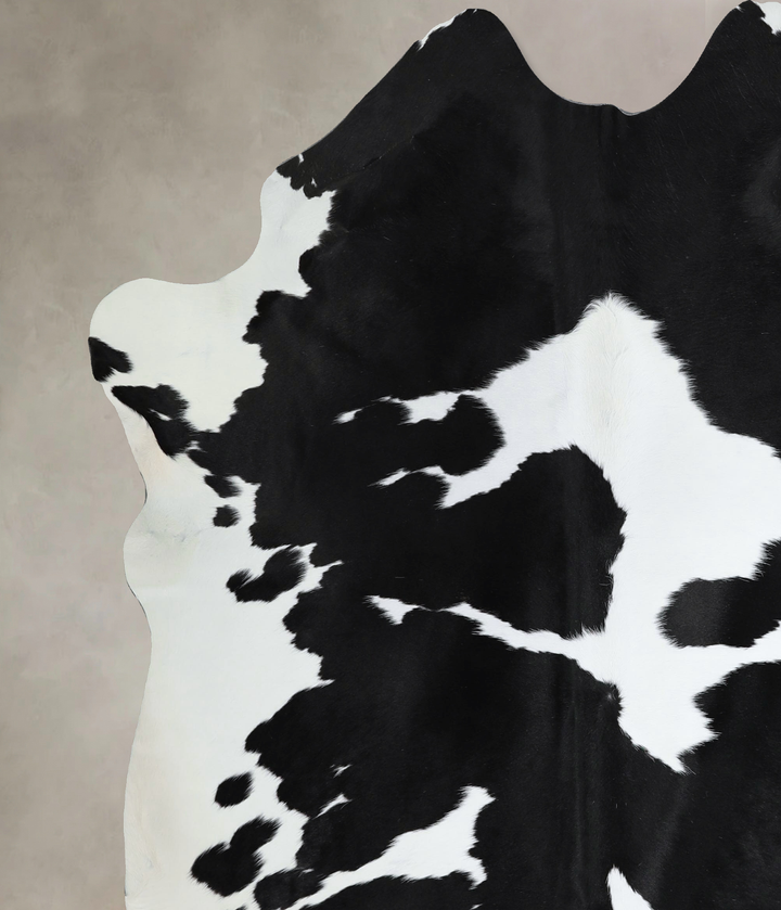 Black and White X-Large Brazilian Cowhide Rug 7'9"H x 6'2"W #A44062 by Hudson Hides