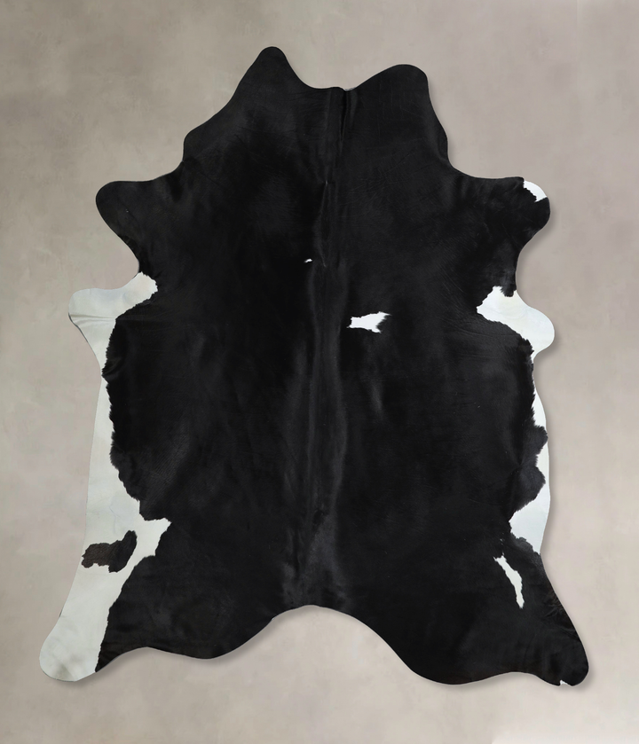 Black and White X-Large Brazilian Cowhide Rug 7'5"H x 6'5"W #A44063 by Hudson Hides