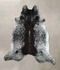 Salt and Pepper Black XX-Large Brazilian Cowhide Rug 7'6