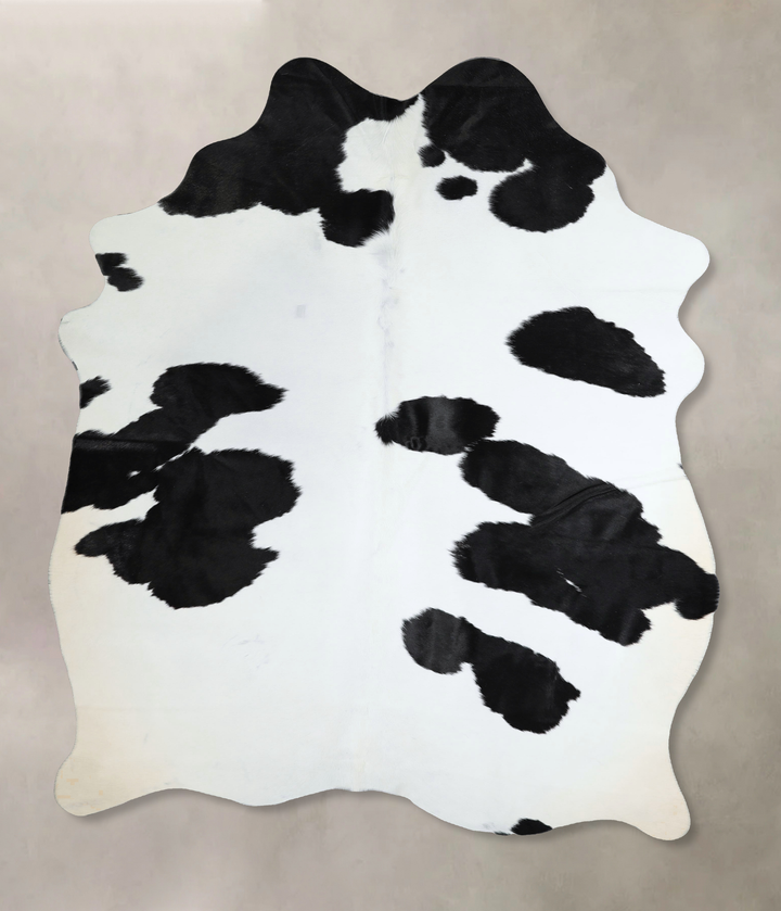 Black and White X-Large Brazilian Cowhide Rug 7'10"H x 5'6"W #A44079 by Hudson Hides