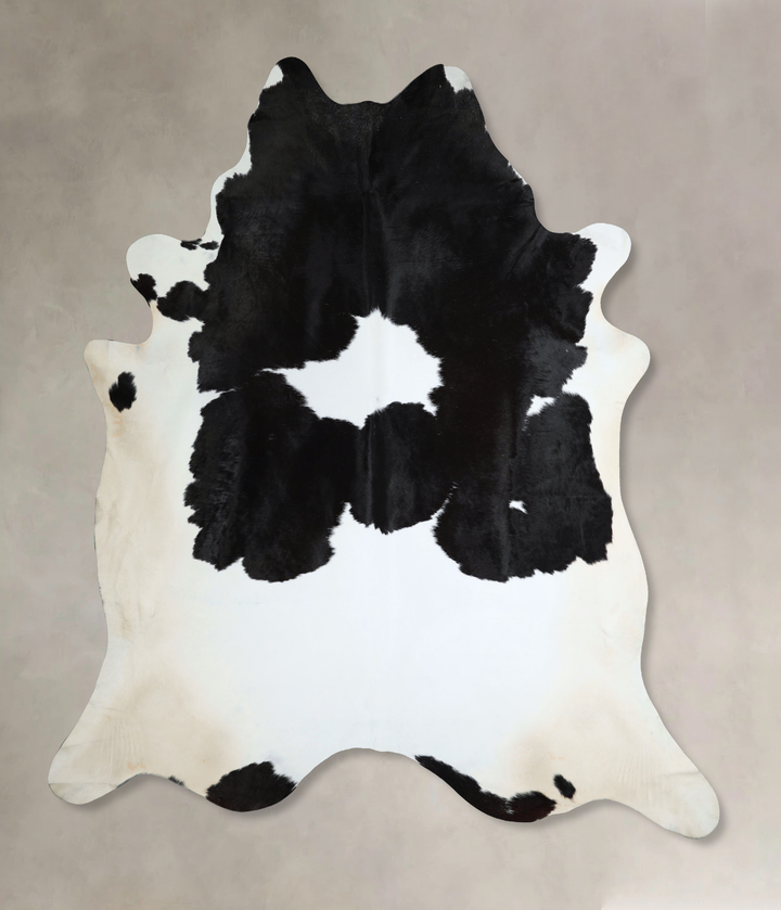 Black and White XX-Large Brazilian Cowhide Rug 8'8"H x 7'9"W #A44082 by Hudson Hides