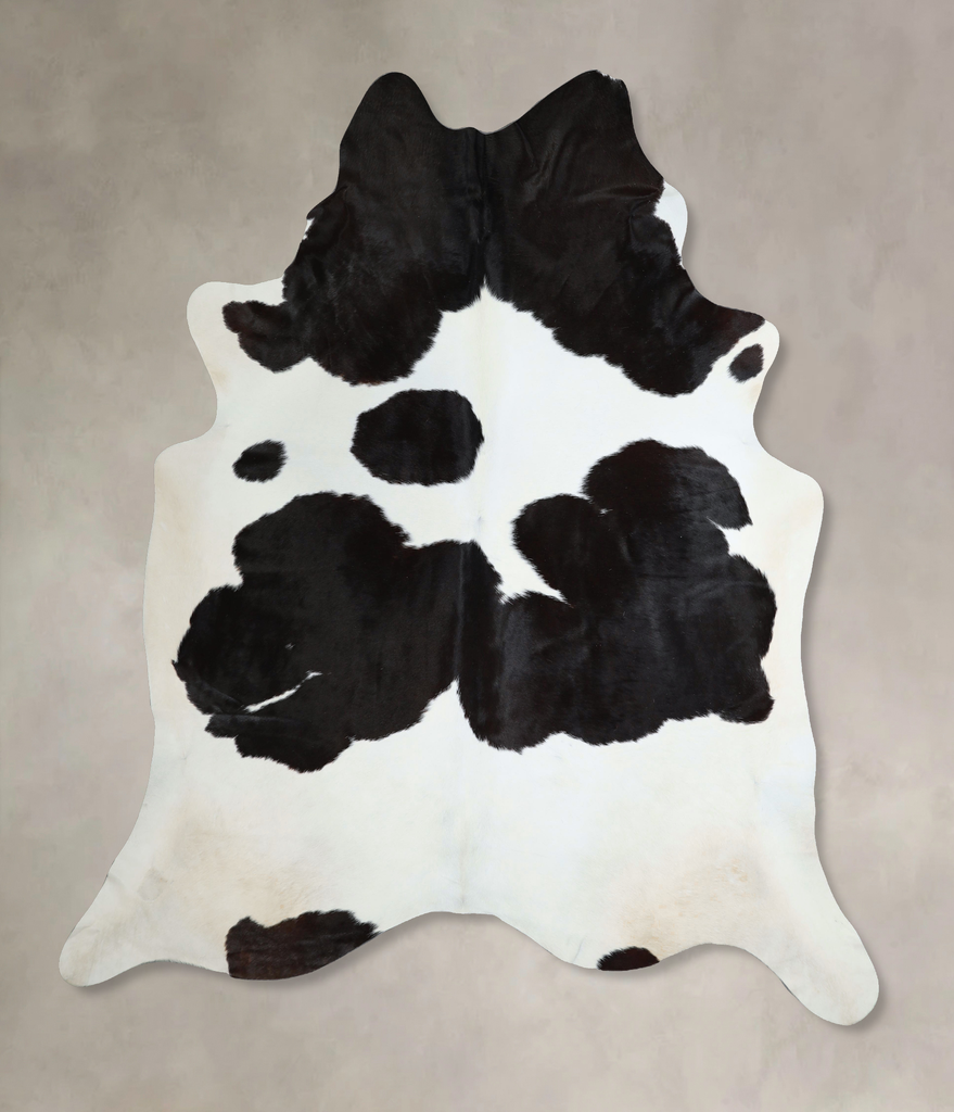Black and White XX-Large Brazilian Cowhide Rug 8'4"H x 6'10"W #A44083 by Hudson Hides