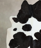 Black and White XX-Large Brazilian Cowhide Rug 8'4"H x 6'10"W #A44083 by Hudson Hides