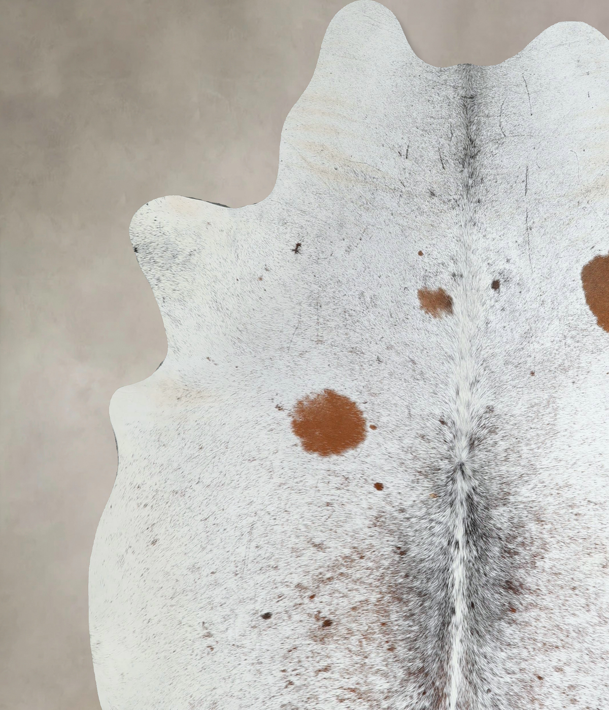 Salt and Pepper Brown Cowhide Rug #A44085