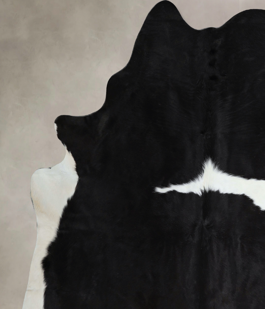 Black and White XX-Large Brazilian Cowhide Rug 7'7"H x 6'8"W #A44089 b