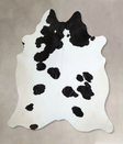 Black and White XX-Large Brazilian Cowhide Rug 8'0"H x 7'0"W #A44090 by Hudson Hides
