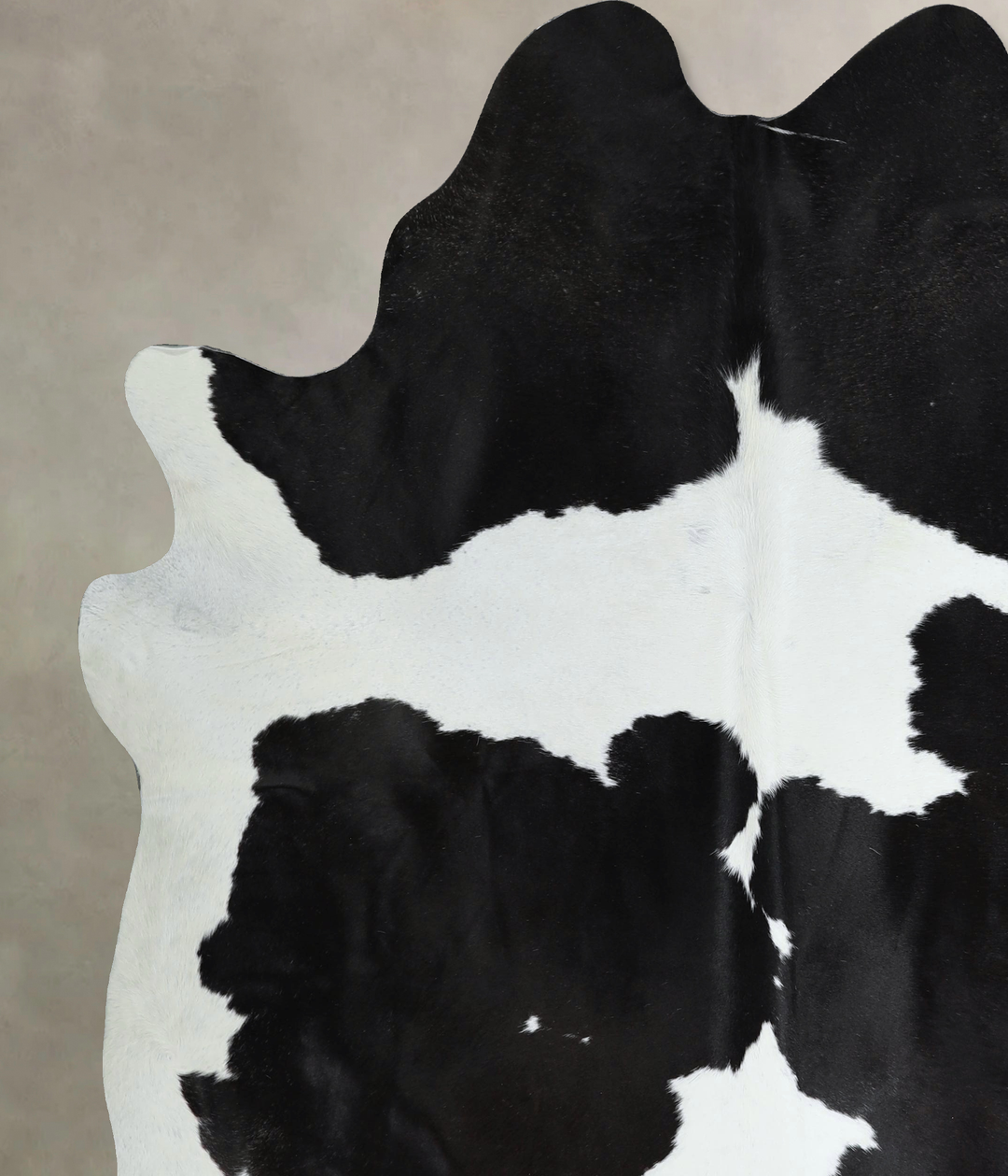 Black and White XX-Large Brazilian Cowhide Rug 7'7"H x 6'8"W #A44093 b