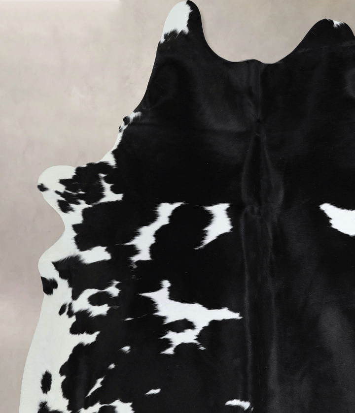 Black and White X-Large Brazilian Cowhide Rug 7'4"H x 6'3"W #A44094 by Hudson Hides