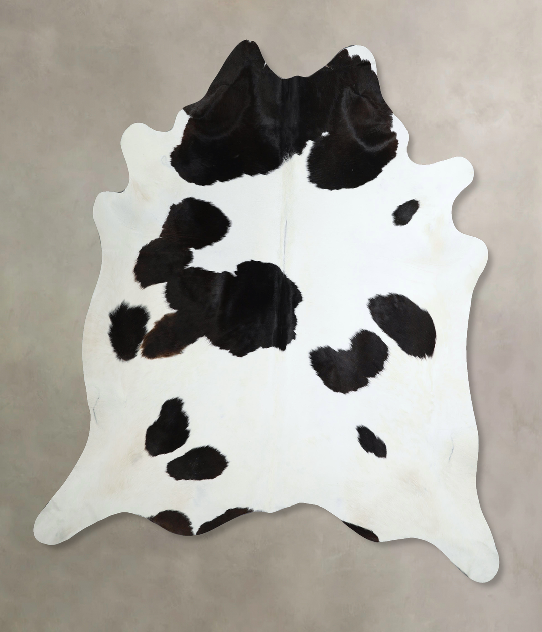 Black and White XX-Large Brazilian Cowhide Rug 7'3"H x 6'11"W #A44095 