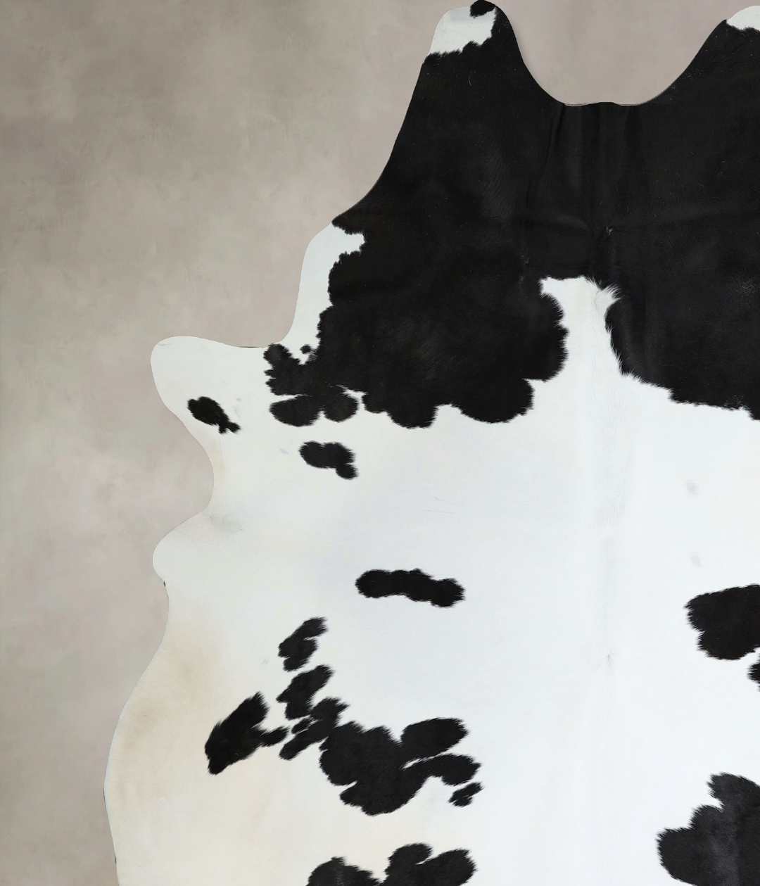 Black and White XX-Large Brazilian Cowhide Rug 8'10"H x 7'4"W #A44097 