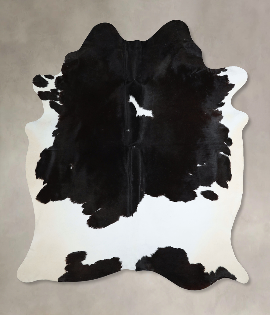 Black and White XX-Large Brazilian Cowhide Rug 8'3"H x 6'4"W #A44098 by Hudson Hides