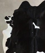 Black and White XX-Large Brazilian Cowhide Rug 8'3"H x 6'4"W #A44098 by Hudson Hides