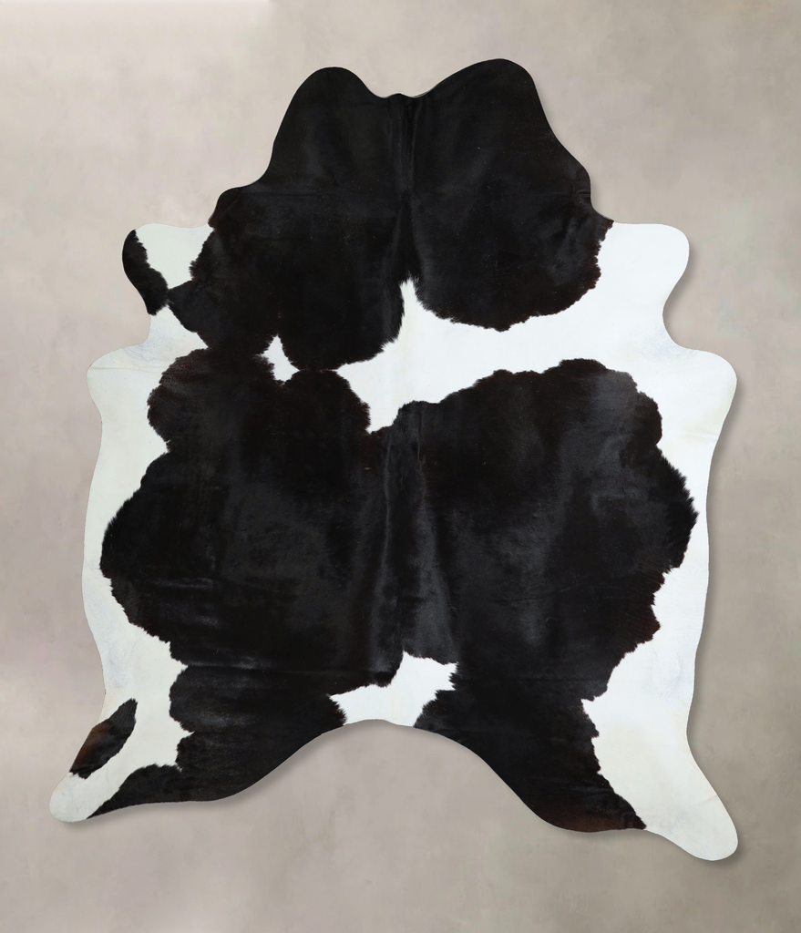 Black and White XX-Large Brazilian Cowhide Rug 8'6"H x 6'6"W #A44145 by Hudson Hides