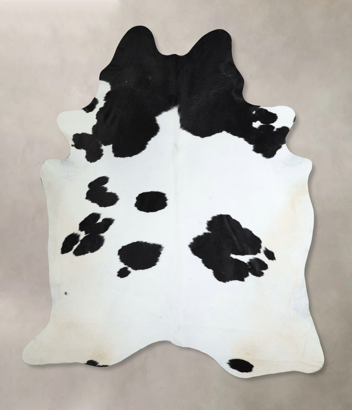Black and White XX-Large Brazilian Cowhide Rug 8'0"H x 6'10"W #A44146 by Hudson Hides