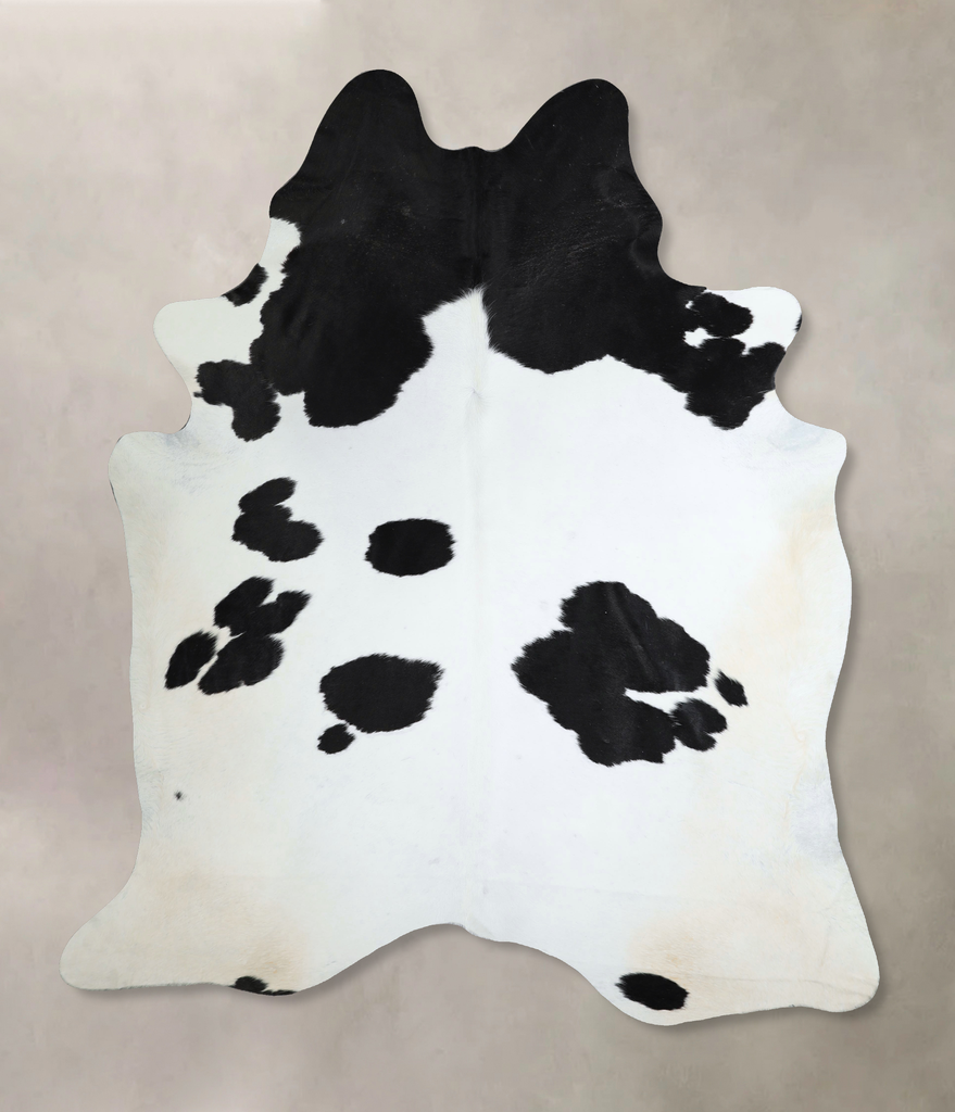 Black and White XX-Large Brazilian Cowhide Rug 8'0"H x 6'10"W #A44146 by Hudson Hides