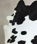 Black and White XX-Large Brazilian Cowhide Rug 8'0"H x 6'10"W #A44146 by Hudson Hides