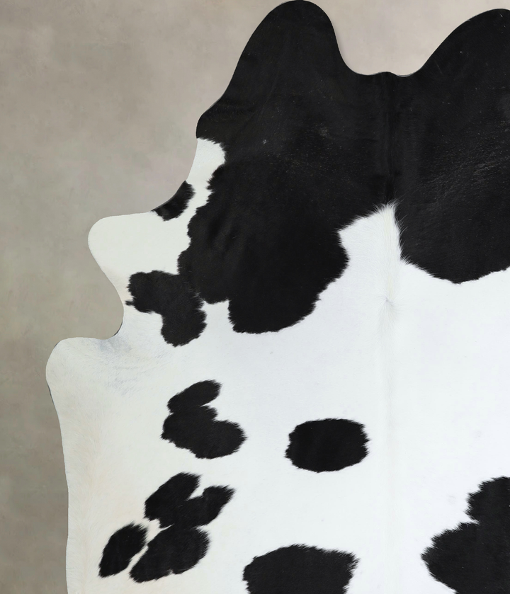 Black and White XX-Large Brazilian Cowhide Rug 8'0"H x 6'10"W #A44146 by Hudson Hides