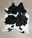 Black and White XX-Large Brazilian Cowhide Rug 8'7"H x 6'9"W #A44147 by Hudson Hides
