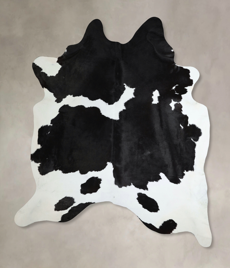 Black and White XX-Large Brazilian Cowhide Rug 8'7"H x 6'9"W #A44147 by Hudson Hides