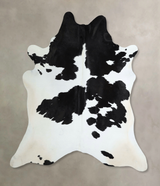 Black and White XX-Large Brazilian Cowhide Rug 7'5"H x 6'10"W #A44148 by Hudson Hides