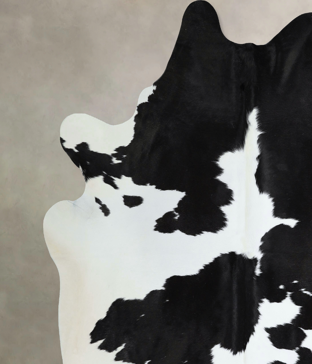 Black and White XX-Large Brazilian Cowhide Rug 7'5"H x 6'10"W #A44148 