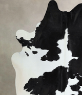 Black and White XX-Large Brazilian Cowhide Rug 7'5"H x 6'10"W #A44148 by Hudson Hides