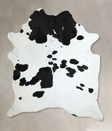 Black and White X-Large Brazilian Cowhide Rug 7'11"H x 6'3"W #A44155 by Hudson Hides