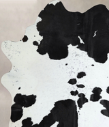 Black and White X-Large Brazilian Cowhide Rug 7'11"H x 6'3"W #A44155 by Hudson Hides