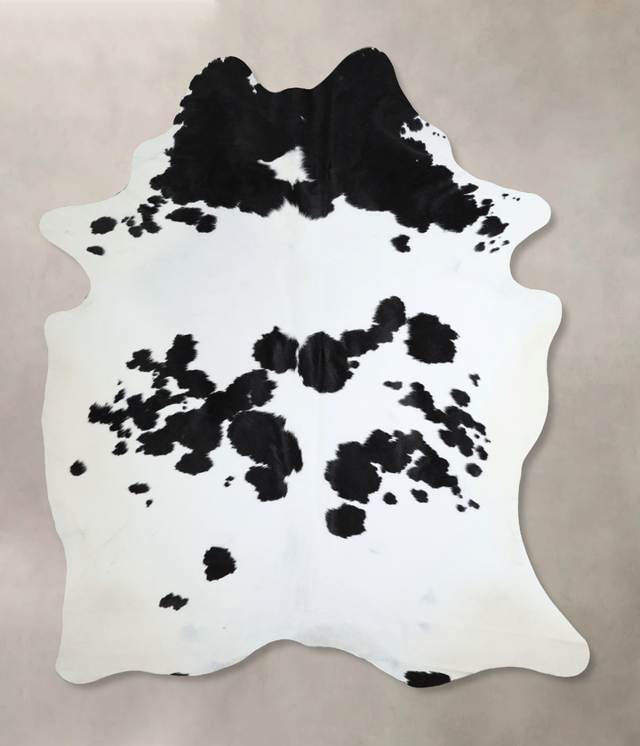 Black and White X-Large Brazilian Cowhide Rug 7'11"H x 6'0"W #A44156 by Hudson Hides