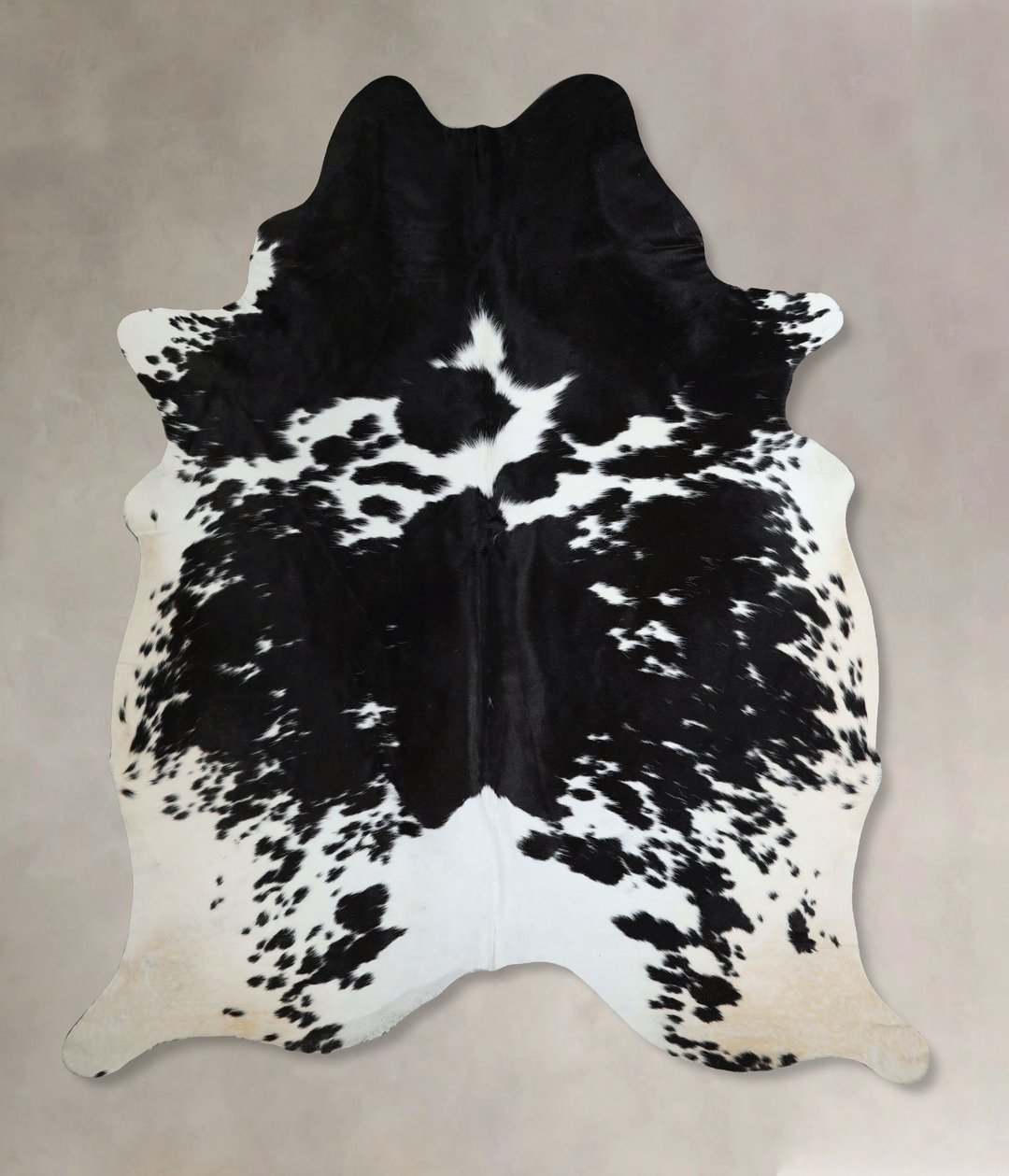 Black and White XX-Large Brazilian Cowhide Rug 8'3"H x 6'10"W #A44157 