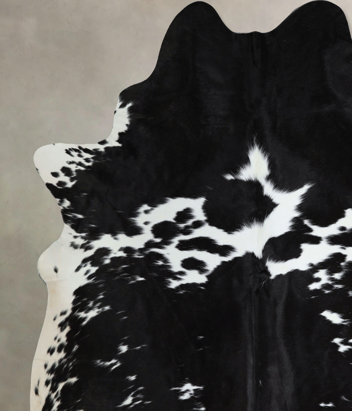 Black and White XX-Large Brazilian Cowhide Rug 8'3"H x 6'10"W #A44157 by Hudson Hides