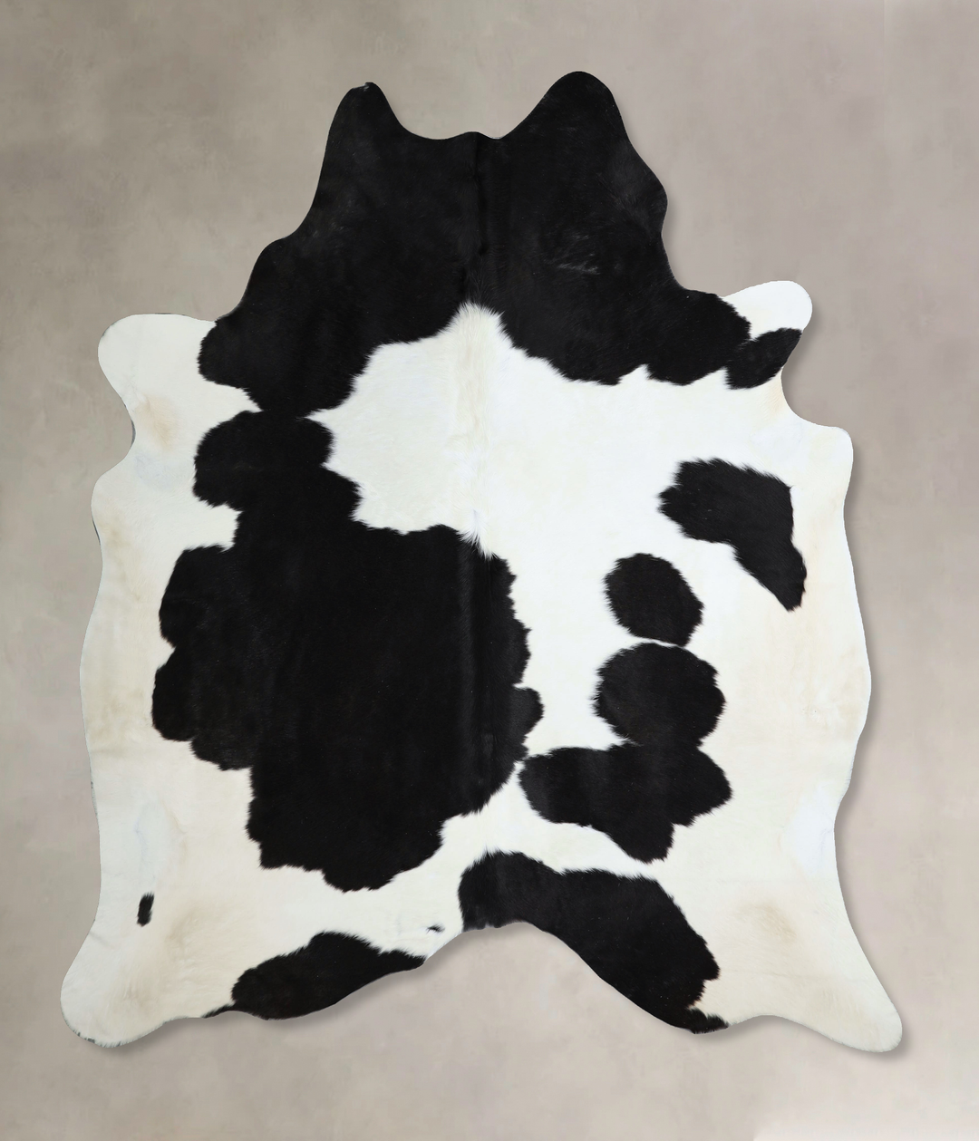 Black and White XX-Large Brazilian Cowhide Rug 7'6"H x 6'11"W #A44158 