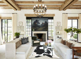 Black and White XX-Large Brazilian Cowhide Rug 7'6"H x 6'11"W #A44158 by Hudson Hides