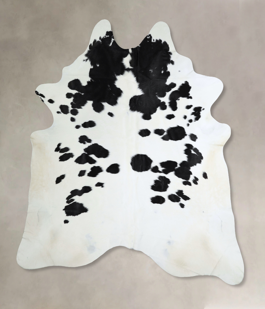 Black and White XX-Large Brazilian Cowhide Rug 8'6"H x 7'0"W #A44159 by Hudson Hides