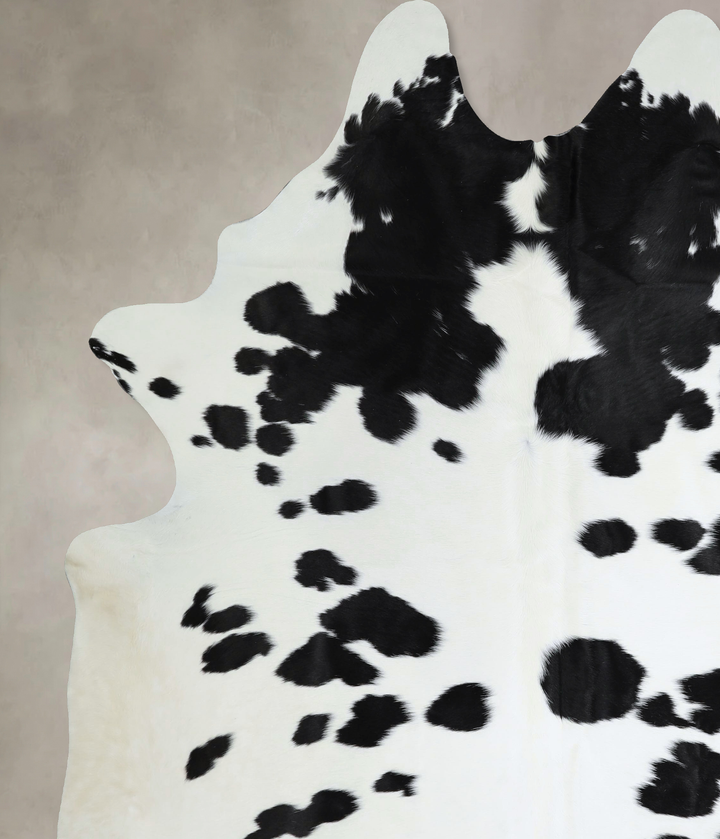 Black and White XX-Large Brazilian Cowhide Rug 8'6"H x 7'0"W #A44159 by Hudson Hides