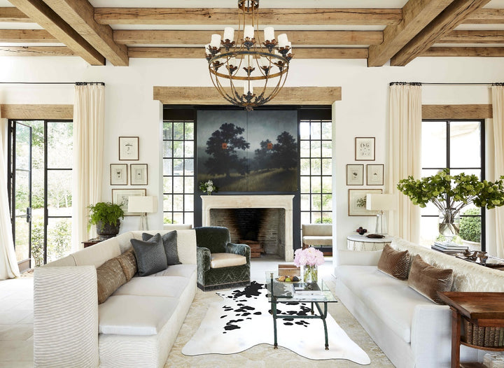 Black and White XX-Large Brazilian Cowhide Rug 8'6"H x 7'0"W #A44159 by Hudson Hides