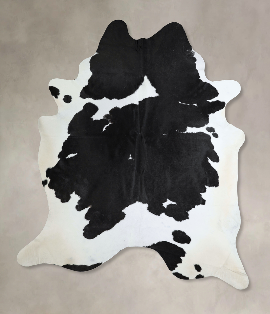 Black and White XX-Large Brazilian Cowhide Rug 8'8"H x 7'0"W #A44160 by Hudson Hides