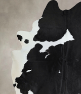 Black and White XX-Large Brazilian Cowhide Rug 8'8"H x 7'0"W #A44160 by Hudson Hides