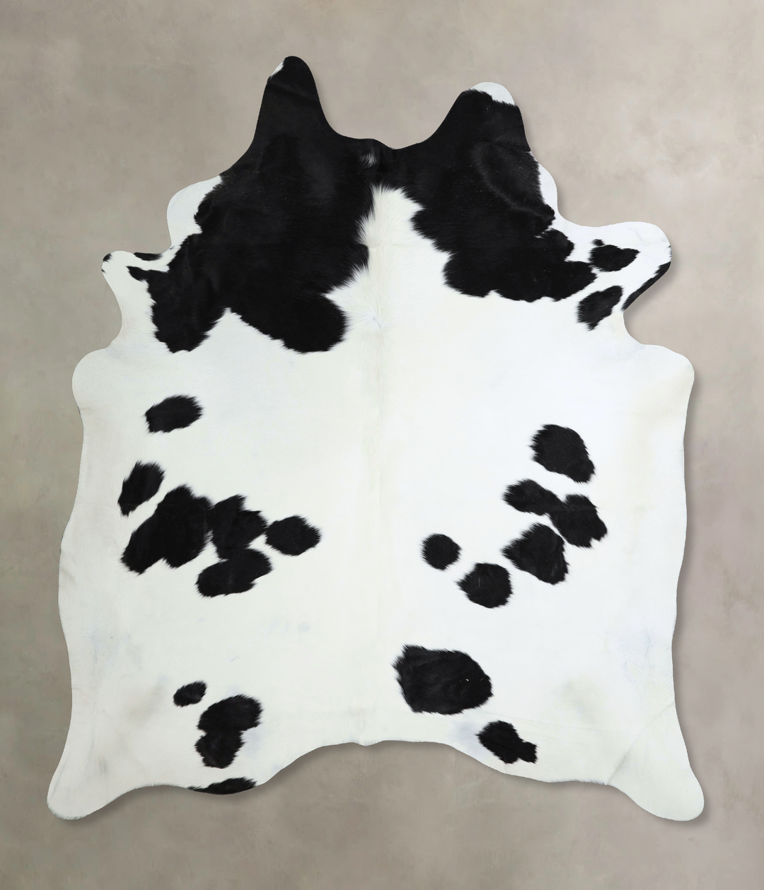 Black and White X-Large Brazilian Cowhide Rug 7'6"H x 6'4"W #A44161 by