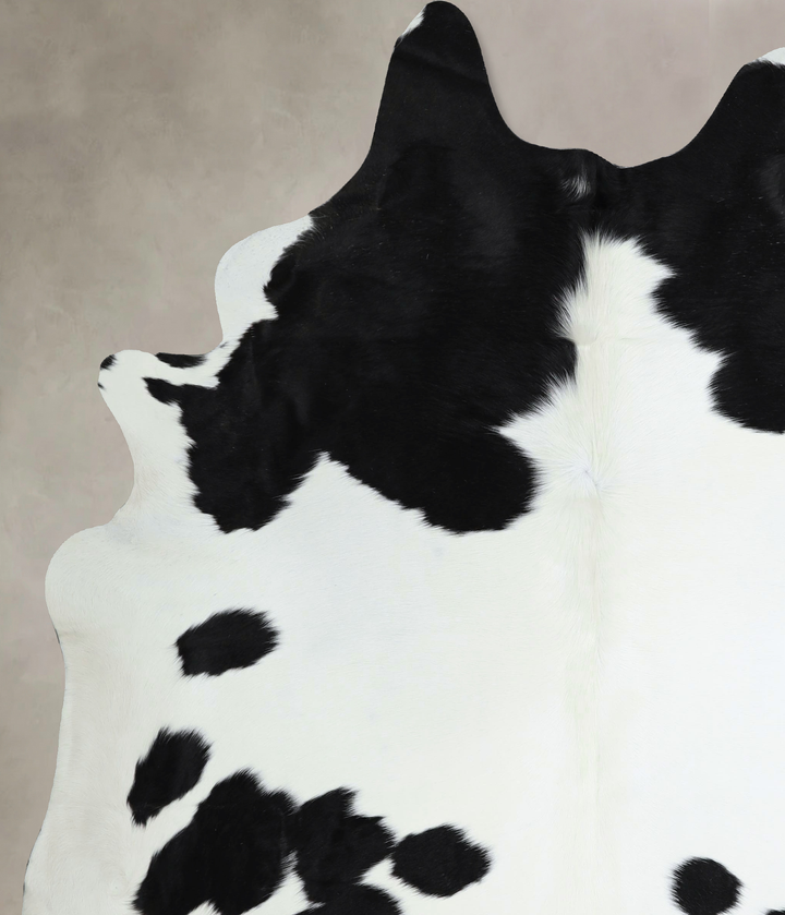 Black and White X-Large Brazilian Cowhide Rug 7'6"H x 6'4"W #A44161 by Hudson Hides