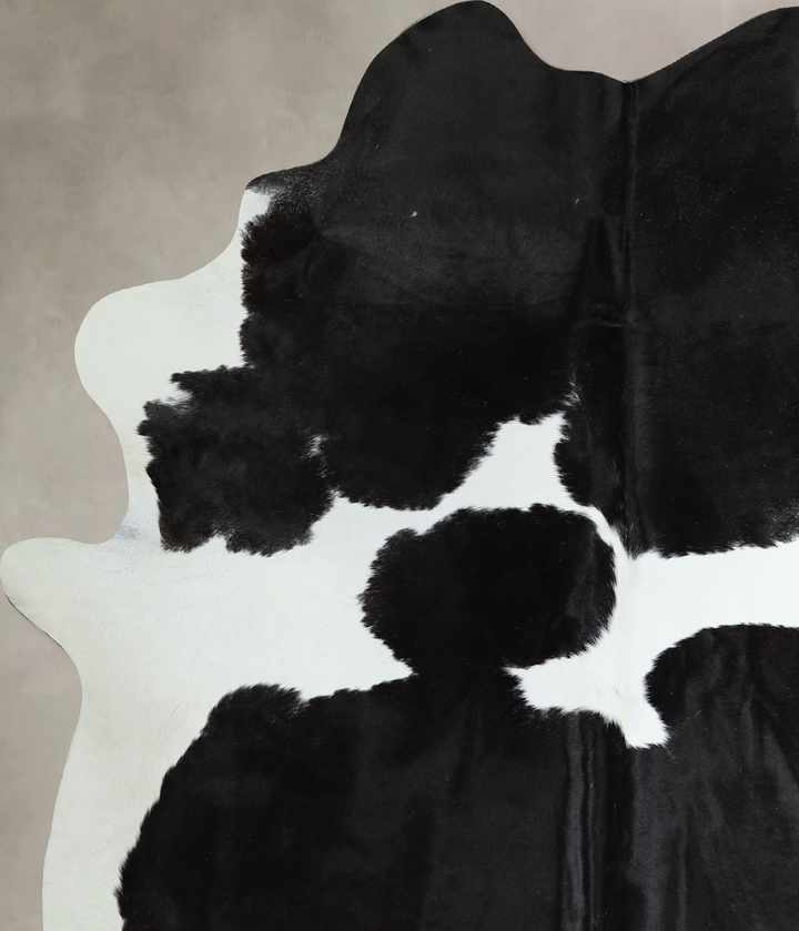 Black and White X-Large Brazilian Cowhide Rug 7'3"H x 6'1"W #A44164 by Hudson Hides