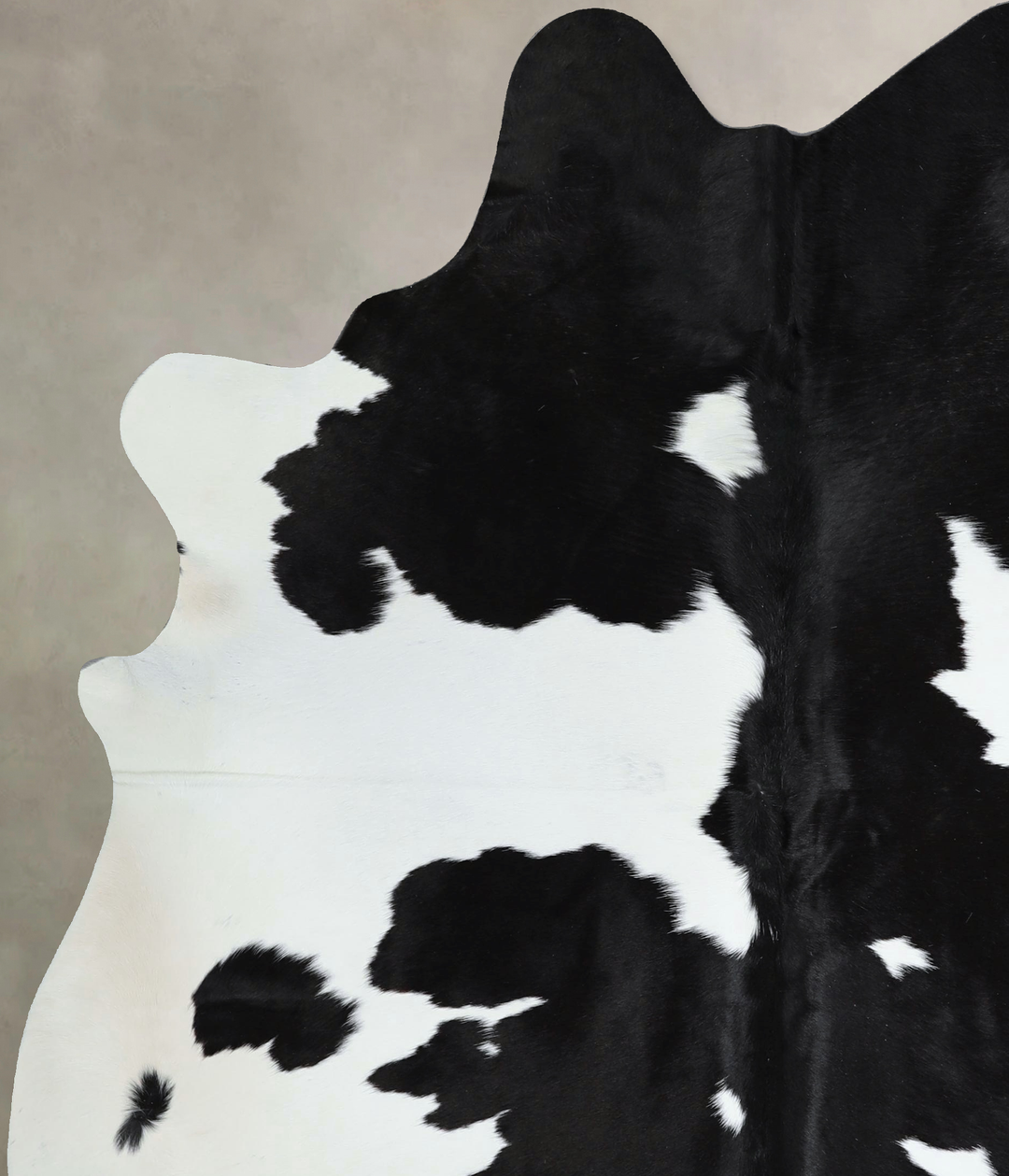 Black and White X-Large Brazilian Cowhide Rug 7'3"H x 5'9"W #A44165 by